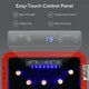 24 Bottle Wine Cooler Refrigerator, Countertop Freestanding Wine Cellars Compressor System Champagne Chiller with 39-72°F Digital Temperature Control, UV-Protective Finish, Red
