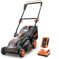 Cordless Lawn Mower 16 Inch, 6 Mowing Heights, 40V MAX(36V) Electric Lawn Mowers for Garden, Yard and Farm, with Brushless Motor, 4.0Ah Battery & Charger Included