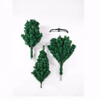 Artificial Holiday Christmas Tree, 7FT Unlit Premium Spruce Holiday Xmas Tree, 1100 Branch Tips Seasonal Holiday Decoration Tree with Metal Hinges & Foldable Base for Home, Office, Party