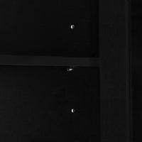 TRIPLE TREE 22'' Double Door Storage Cabinet with Adjustable Shelves, High Quality Bathroom Cabinet with MDF Material, for Living room, Bathroom, Black