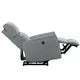 Electric Power Recliner Chair, Reclining Chair with Adjustable Backrest and Footrest, Small Recliners Home Theater Seating with USB Ports, Ergonomic Lounge Chair for Small Spaces, Gray