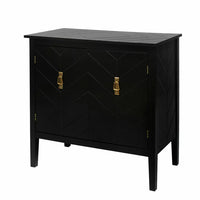 31.5" Accent Storage Cabinet,Sideboard Buffet with 2 Doors and Metal Handles,Wood Console Table with Adjustable Shelf,Side Table for Living Room, Entryway, Dining Room, Hallway