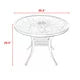 5-Piece Outdoor Aluminum Patio Dining Set, All-Weather Conversation Set 4 Chairs and 1 Round Table, 4 Chairs with Cushion and Backrest for Balcony, Lawn, Garden, Backyard