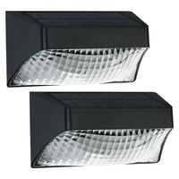 Solar Fence Lights Outdoor Waterproof, Upgraded RGB Solar Fence Lights with Warm White Mode & Color Changing, IP65 Waterproof LED Solar Lights for Fence, Yard, Wall, Stairs, Pool, Step Decor(2 Packs)
