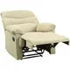 Manual Recliner Chair with Soft Padded Headrest and Armrest, Soft Living Room Chair Home Theater Lounge Seat, Modern Leisure Recliner Chair for Living Room Office, 35"L x 35"D x 40"H, Beige