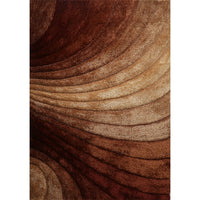 24"x36" Soft Pile Hand Tufted Shag Area Rug, "3D Shaggy" Living Room Carpet, Persian Area Rugs for Modern Home Décor, Soft Luxury Rug, Brown