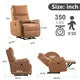 Electric Power Recliner Chair, Reclining Chair with USB Charging Ports and Side Control Button,Home Theater Seating, Upholstered Foam Lounge Single Sofa for Living Room Bedroom, Orange