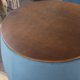Round Ottoman Set with Storage, 2 in 1 Combination, Round Coffee Table Ottoman with Storage, Square Foot Rest Footstool for Living Room Bedroom Entryway Office, Blue