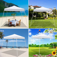 10'x10' Waterproof Folding Tent, Pop Up Canopy Tent Portable Tent with Carry Bag, Instant Outdoor Canopy Easy Set-up Straight Leg Folding Shelter with 100 Square Feet of Shade, Beach Tent Beach Canopy