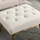 Velvet Accent Chair with Ottoman, Mid Century Modern Lounge Arm Chairs with Adjustable Backrest and Armrests, Button Tufted Comfy Single Recliner Armchair for Living Room, Bedroom, Small Spaces
