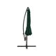 10FT Patio Umbrella with Cross Base,Cantilever Canopy Hanging Umbrella with Crank & Tilt,Water Proofed,UV Protection 100,Table Market Patio Umbrella with 8 Steel Ribs,for Backyard,Poolside,Lawn,Garden