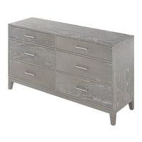 6 Drawer Dresser with Handle, Accent Dressers & Chests of Drawers, Storage Dresser for Bedroom, Living Room, Office