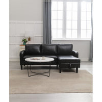 Pull Out Sleeper Sofa Couch,Convertible Sectional Sofa Sleeper with Pull-Out Bed and Storage Chaise Lounge,L-Shaped Sectional Sofa Corner Couch with Storage and Side Pocket for Living Room,Black