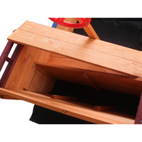 Pirate Ship Kids Sandbox, Wooden Sandbox with Storage Bench and Seat, Outdoor Sand Boxes for Kids Ages 3-8 Years Old Backyard, 63" L x 30.7" W x 40.5" H, Natural Wood