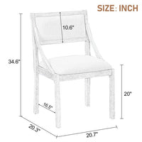 Dining Chairs Set of 2, Retro Upholstered Dining Chairs with Solid Wood Frame and Curved Armrest, Mid-Century Accent Chairs Side Chairs with Hollow Back for Living Room Bedroom Kitchen, Gray