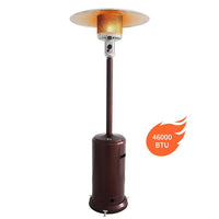 Patio Heater,46000BTU Outdoor Patio Heater with Table Design, Stainless Steel Burner, Triple Protection System, Outdoor Heater for Commercial and Residential, Upgrade, Bronze
