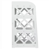 Nightstand Side Table, Wood Plastic Board 4-Storey Locker Bedside Cabinet Tea Table Coffee Table White