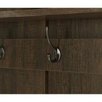Corner Hall Tree, Entryway Coat Rack with Bench and Shoe Storage, Entryway Organizer Hall Tree with Storage Bench, 4 Hooks and Storage Shelf for Home Office Bedroom