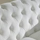 Chesterfield Sofa Modern Tufted Velvet Upholstered Sofa Couch with Flared Arms and Y-shape Golden Metal Legs Velvet Sofa for Living Room Furniture Hold up to 1000 Pound, White