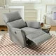 Electric Power Recliner Chair, Reclining Chair with Adjustable Backrest and Footrest, Small Recliners Home Theater Seating with USB Ports, Ergonomic Lounge Chair for Small Spaces, Gray