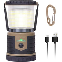 LED Camping Lantern Rechargeable, 12000mAh Waterproof Tent Light with 6 Adjustable Light Modes, Lasts for 432 Hours on a Single Charge, USB Camping Lamp for Hurricane, Emergency and Hiking