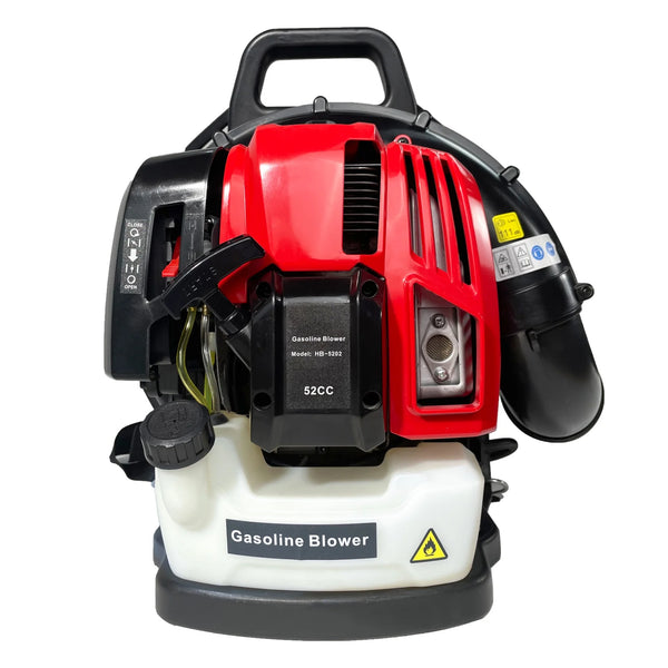 Leaf Blower, Snow Blower, 52CC,530CFM,175MPH ,2 Stroke Air Cooling Gasoline Backpack Leaf Blower, Backpack Blower, Snow Blower for Garden, EPA Compliant, Red