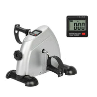 Mini Exercise Bike, Under Desk Bike Pedal Exerciser, Portable Foot Cycle Arm & Leg Peddler Machine with LCD Screen Displays, Home Use Hands and Feet Trainer