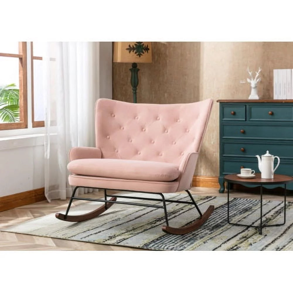 Modern High Back Rocking Sofa 40