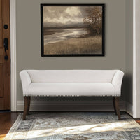 Triple Tree Welburn Upholstered Bench Cream