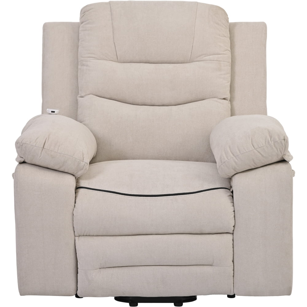 Power Lift Chair for Elderly, Massage Recliner Chair with Adjustable Massage and Heating Function, Recliner Chair Lazy Boy Sofa Chair with Extending Footrest,Infinite Position and Side Pocket for Livi