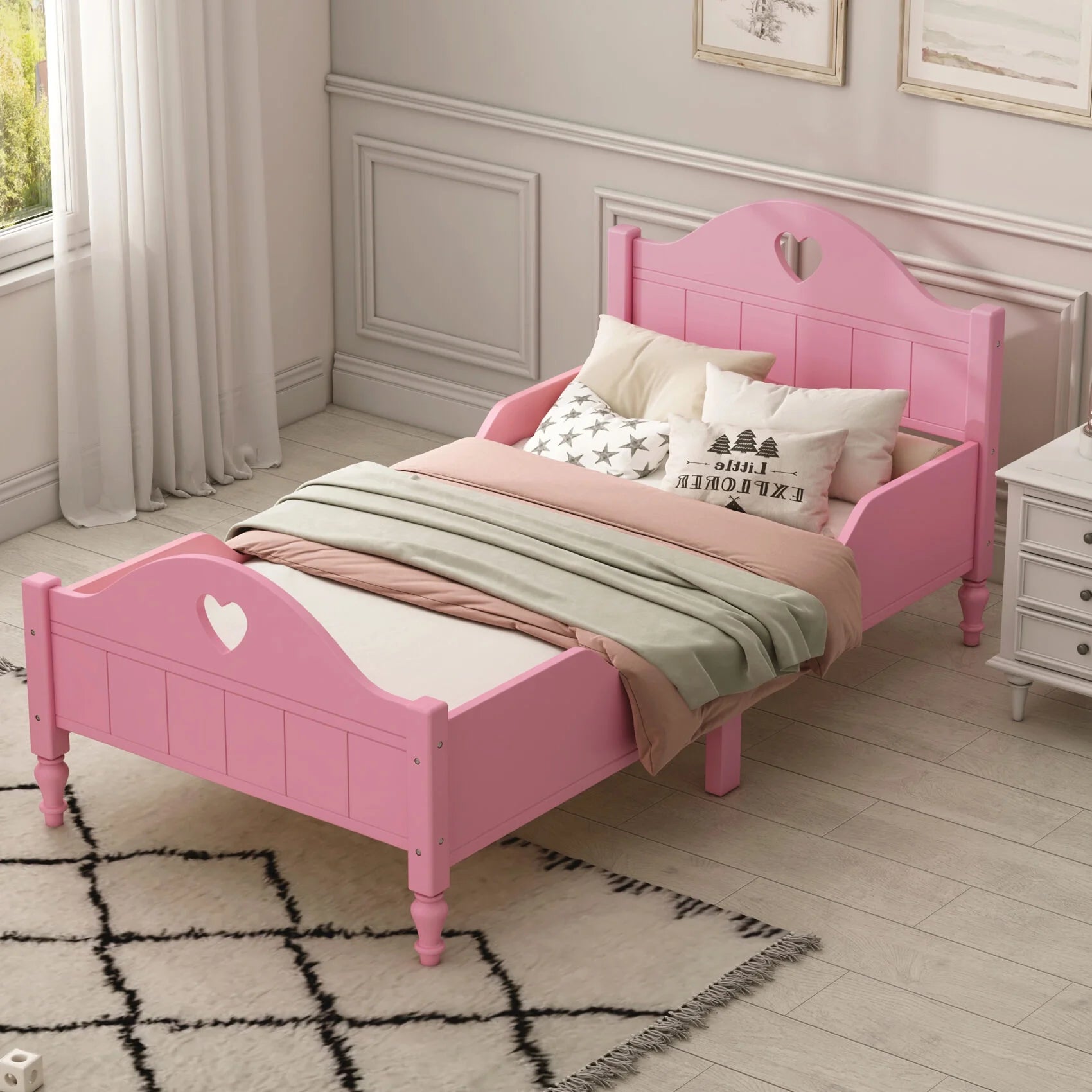 Girl bed frame twin deals