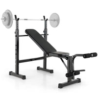 Weight Bench Set,Bench Press Set with Squat Rack,Workout Bench for Home Gym Full-Body Workout