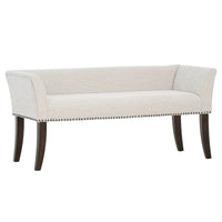 Triple Tree Welburn Upholstered Bench Cream