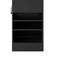 47.2'' Wide Hall Tree with Shoe Storage Bench, 5-in-1 Entryway Bench with Coat Rack, Cushion and 3 Sturdy Hooks, Multi-Functional Coat Racks for Hallway, Entryway, Living Room (Black)