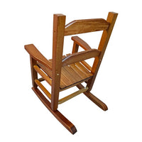 Childs Rocking Chair, Toddler Rocking Chair with Backrest Armrests and Footrests, Durable Wooden Patio Rocking Chairs Indoor Outdoor for Age 3-10, Oak
