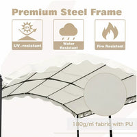 13'x10'ft Outdoor Patio Canopy, Heavy Duty Carport with Powder-Coated Steel Frame,Outdoor Car Canopy Garage Tent Patio Shelter with Anchor Kit,for Garden,Couryard,Poolside