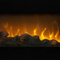 Electric Fireplace - 42 Inch Faux Fireplace with Flame Wall Hanging Installation - Remote Control Operated, Safe for Daily Use Wide Wall Mount Heater