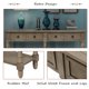 58" Console Table with Two Drawers and Bottom Shelf, Farmhouse Long Sofa Table with Solid Wood Legs, Storage Cabinet Sideboard Table for Entryway Living Room Hallway, Easy Assembly, Gray Wash