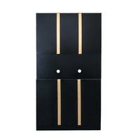 70.87" Pantry Storage Cabinet, Freestanding Kitchen Cabinet with Oven Countertop and 6 Rattan Doors, Tall Storage Cabinet with Doors and Shelves for Living Room, Black