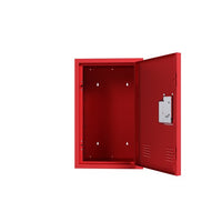 Compact Steel Storage Cabinet with Locking Doors,Small Lockable Steel Storage Cabinets for Home Office Garage Kitchen Pantry,Detachable, Ample Storage Space, Easy Assembly,Red