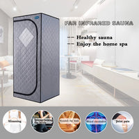 Full-Size Portable Infrared Sauna with Panels,FCC Certified, Infrared Sauna tent–Personal Home Spa&Heating Foot Pad, Controller, Foldable Chair and Reading Light, Effortless Installation, Rapid
