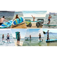 Inflatable Stand Up Paddle Board, Standing Boat with Premium SUP Accessories, Backpack, Pump, Adjustable Paddle and Fin, Blow Up Paddle Board for Adults