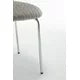 2Pcs Velvet Leaf Grain Dining Chairs, Modern Ergonomic Backrest Chairs with Silver Metal Legs, for Living Room, Kitchen, Dining Room, Set of 2, Gray