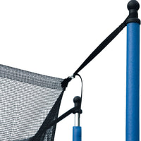 14ft Trampoline for Kids Teens Adults with Basketball Hoop and Safety Enclosure Net, Outdoor Large Recreational Trampoline with Metal Ladder, ASTM Approved & High Stability