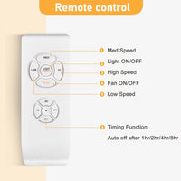 Ceiling Fan, Quiet Ecological Chandelier Fan with 5 Wood Blades 3 Light Kit and Remote Control, Quiet Ecological Chandelier Fan, Reversible Airflow-Bronze Metal Finish