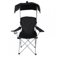 Canopy Folding Chair with Sunshade,Foldable Beach Canopy Chair, Heavy Duty Sun Protection Camping Chair with Steel Frame,Lawn Patio Chair with Cup Holder,for Outdoor Beach Camp Park Beach