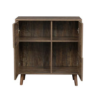 Sideboard, Restaurant Buffet Sideboard with 4 Storage Spaces, Home Coffee Bar Storage Cabinet, Bathroom Cabinet, Entrance Channel Basement, Bedroom and Living Room, Espresso