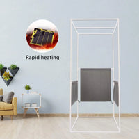 Full-Size Portable Infrared Sauna with Panels,FCC Certified, Infrared Sauna tent–Personal Home Spa&Heating Foot Pad, Controller, Foldable Chair and Reading Light, Effortless Installation, Rapid