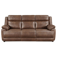 Triple Tree Worthington Dark Brown Padded Arm Sofa
