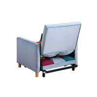 31.3" Sleeper Chair Bed, Convertible Chair, 3 in 1 Multi-Function Folding Ottoman Sofa Bed, Pull Out Sleeper Chair Beds, Adjustable Chair with Pillow, Single Bed Chair for Small Space, Rainbow